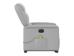 Poltrona| Poltrona elétrica elevatória massagens tecido -nublado SHL485720 Cinzento