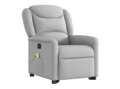 Poltrona| Poltrona elétrica elevatória massagens tecido -nublado SHL485720 Cinzento