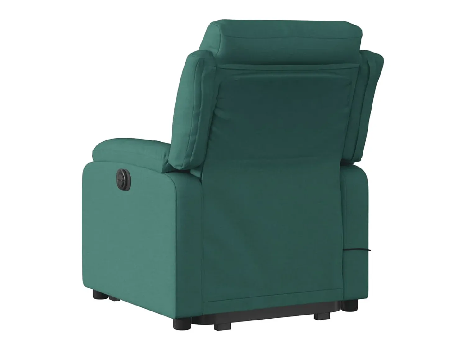 Poltrona|vidaxl Poltrona elétrica elevatória massagens tecido -escuro Verde