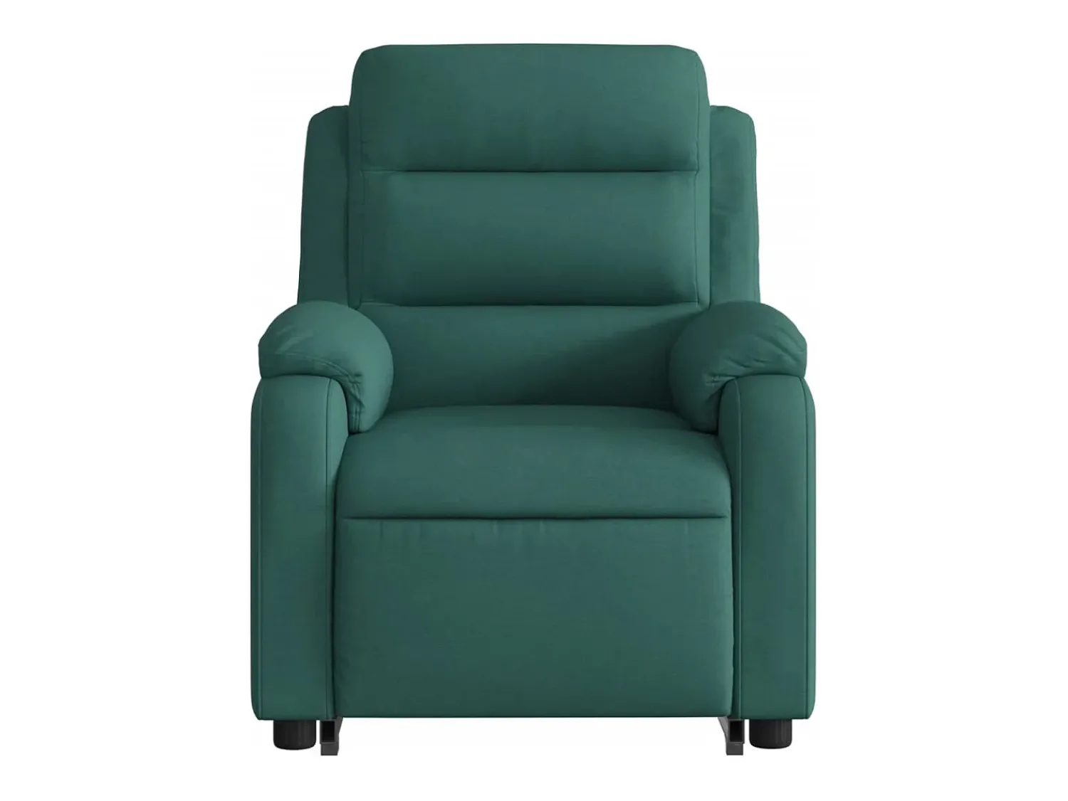 Poltrona|vidaxl Poltrona elétrica elevatória massagens tecido -escuro Verde