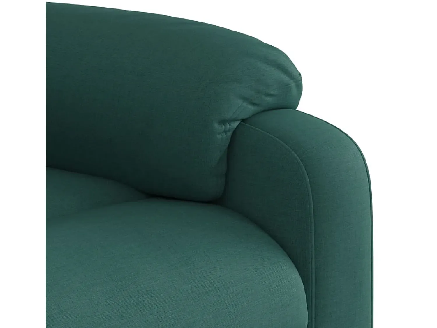 Poltrona|vidaxl Poltrona elétrica elevatória massagens tecido -escuro Verde