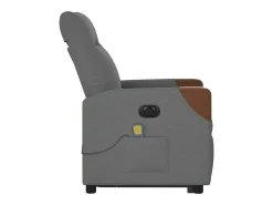 Poltrona* Poltrona elétrica elevatória massagens tecido cinzento-escuro SHL400504 Cinza antracite