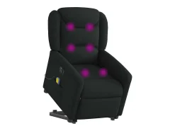 Poltrona* Poltrona elétrica elevatória massagens tecido SHL126310 Preto