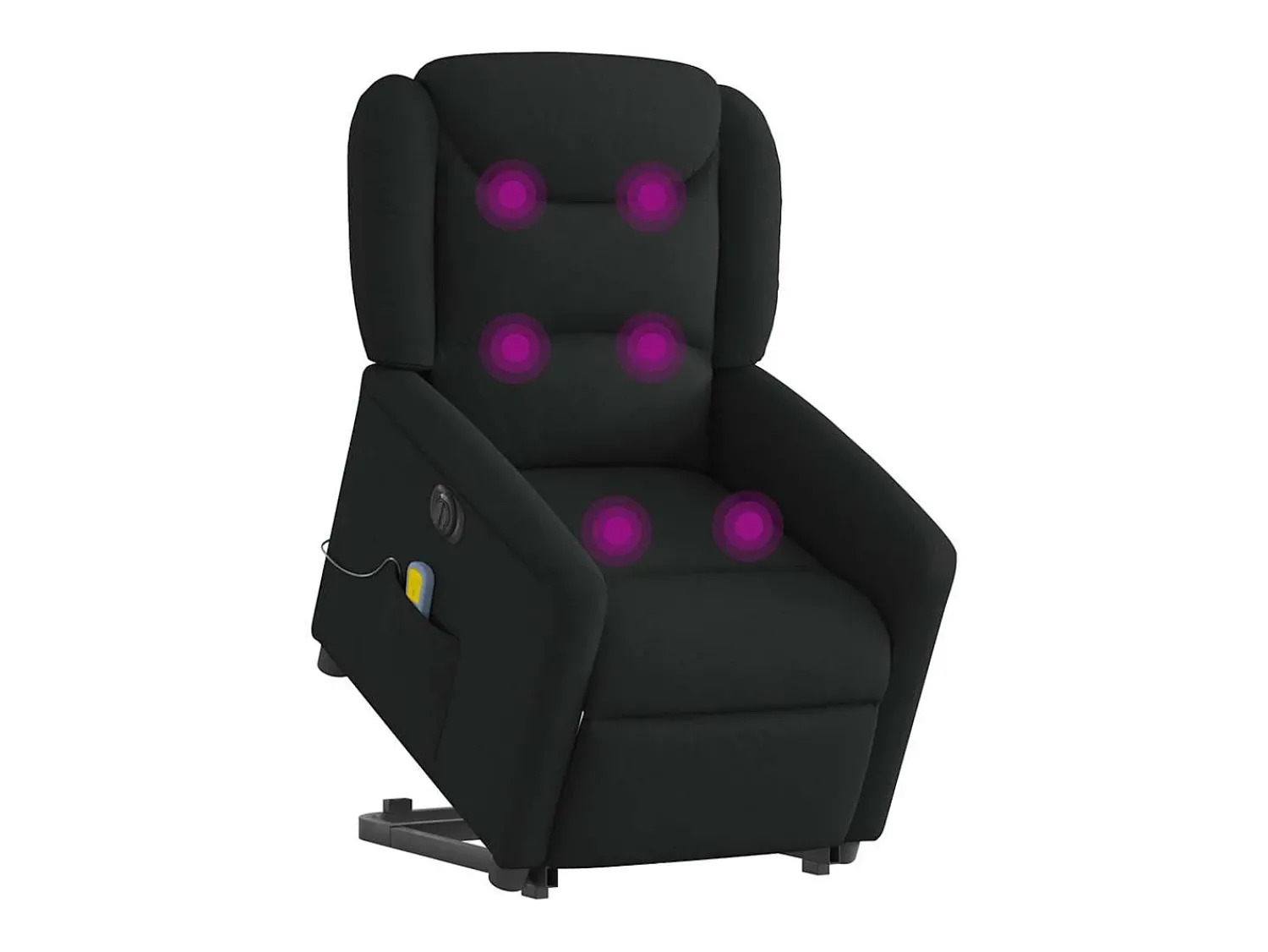 Poltrona* Poltrona elétrica elevatória massagens tecido SHL126310 Preto