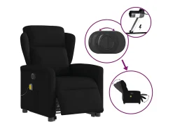 Poltrona* Poltrona elétrica elevatória massagens tecido SHL306158 Preto