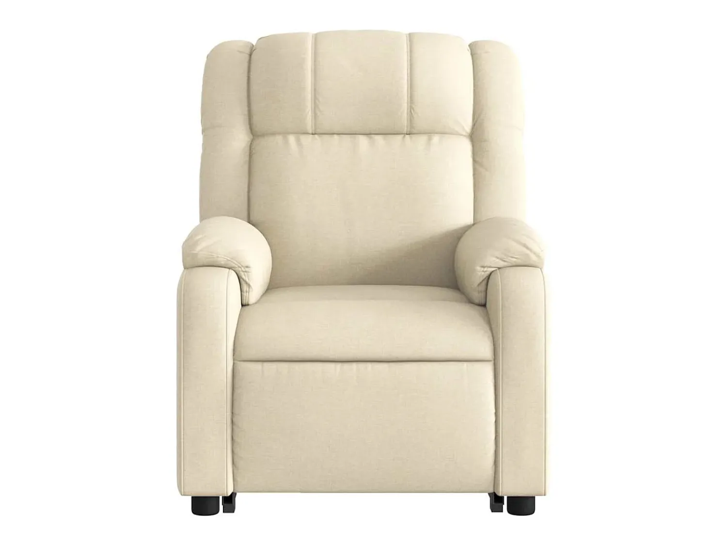 Discount vidaxl Poltrona elétrica elevatória massagens tecido Creme
