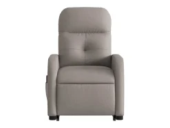 Poltrona elétrica elevatória massagens tecido cinza-acastanhado SHL706332^ Poltrona