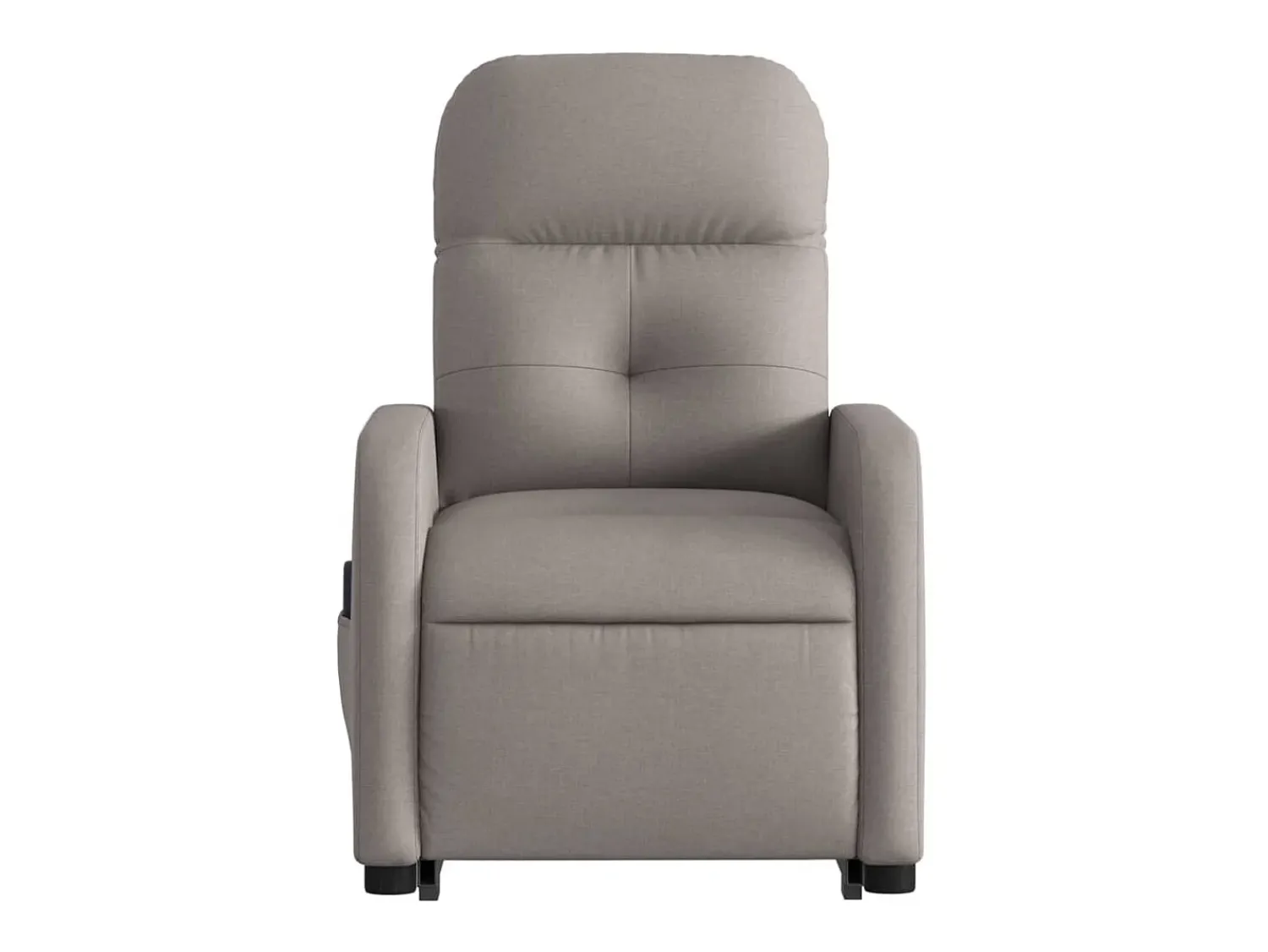 Poltrona elétrica elevatória massagens tecido cinza-acastanhado SHL706332^ Poltrona