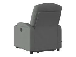 Outlet Poltrona elétrica elevatória massagens tecido cinzento-escuro SHL628220 Cinza antracite