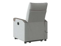 Online Poltrona elétrica elevatória massagens tecido -nublado SHL627395 Cinzento