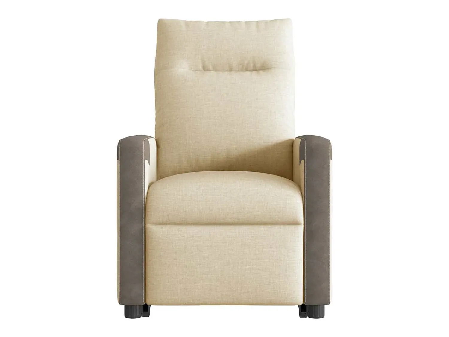 Clearance Poltrona elétrica elevatória massagens tecido SHL848602 Creme