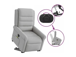 Poltrona* Poltrona elétrica elevatória massagens tecido -nublado SHL149058 Cinzento
