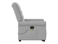 Poltrona* Poltrona elétrica elevatória massagens tecido -nublado SHL149058 Cinzento