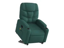 Poltrona| Poltrona elétrica elevatória massagens tecido verde-escuro SHL116441 Verde pinho