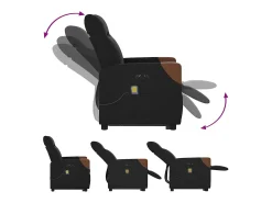 Poltrona elétrica elevatória massagens tecido SHL452251^ Poltrona