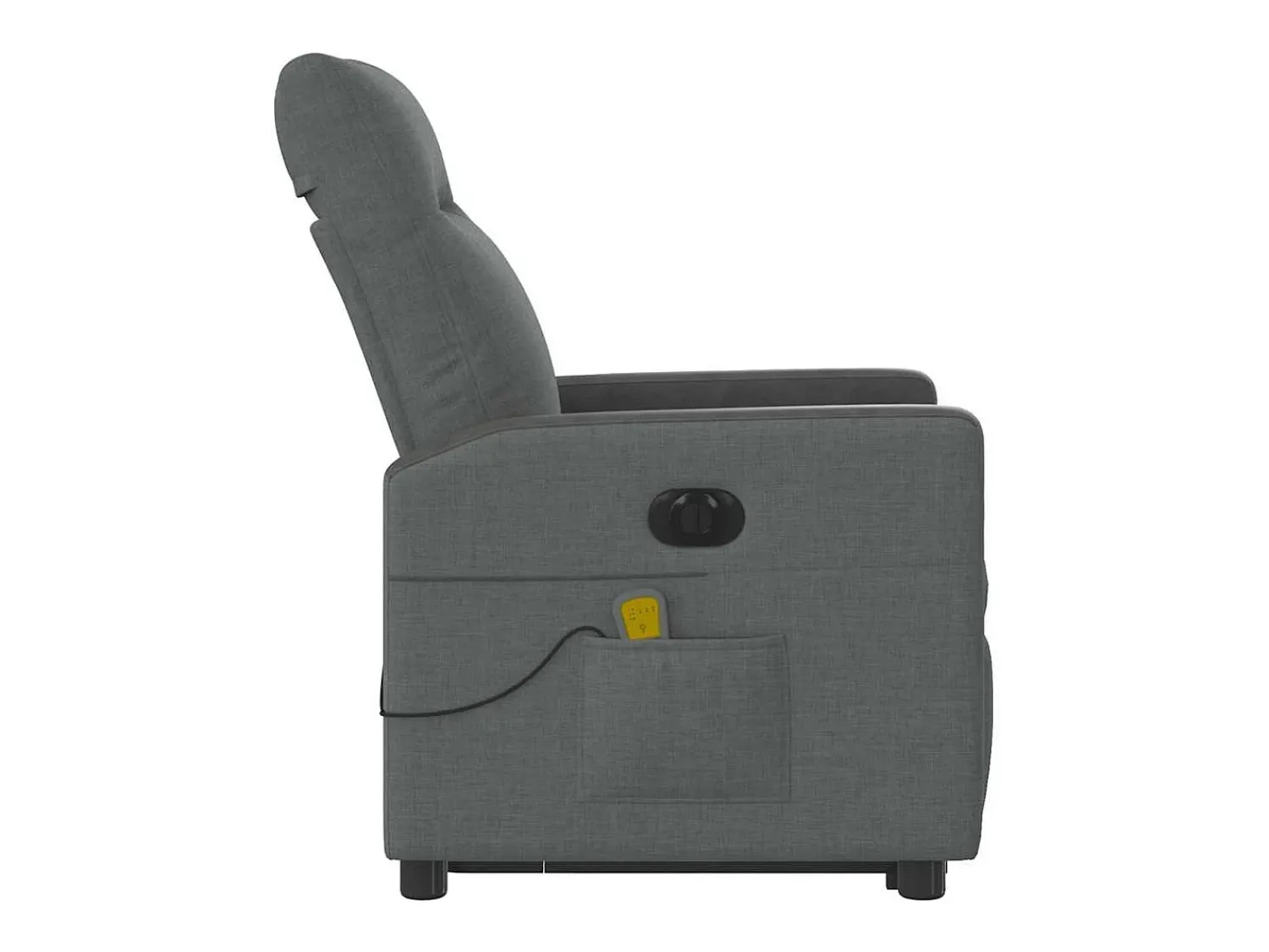 Poltrona| Poltrona elétrica elevatória massagens tecido cinzento-escuro SHL239991 Cinza antracite