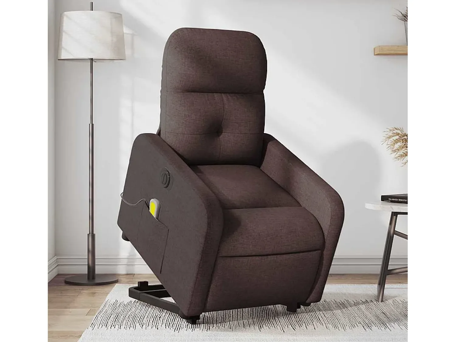 Poltrona* Poltrona elétrica elevatória massagens tecido -escuro SHL775646 Castanho