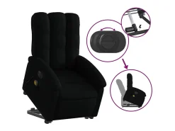 Poltrona elétrica elevatória massagens tecido SHL925362^ Poltrona