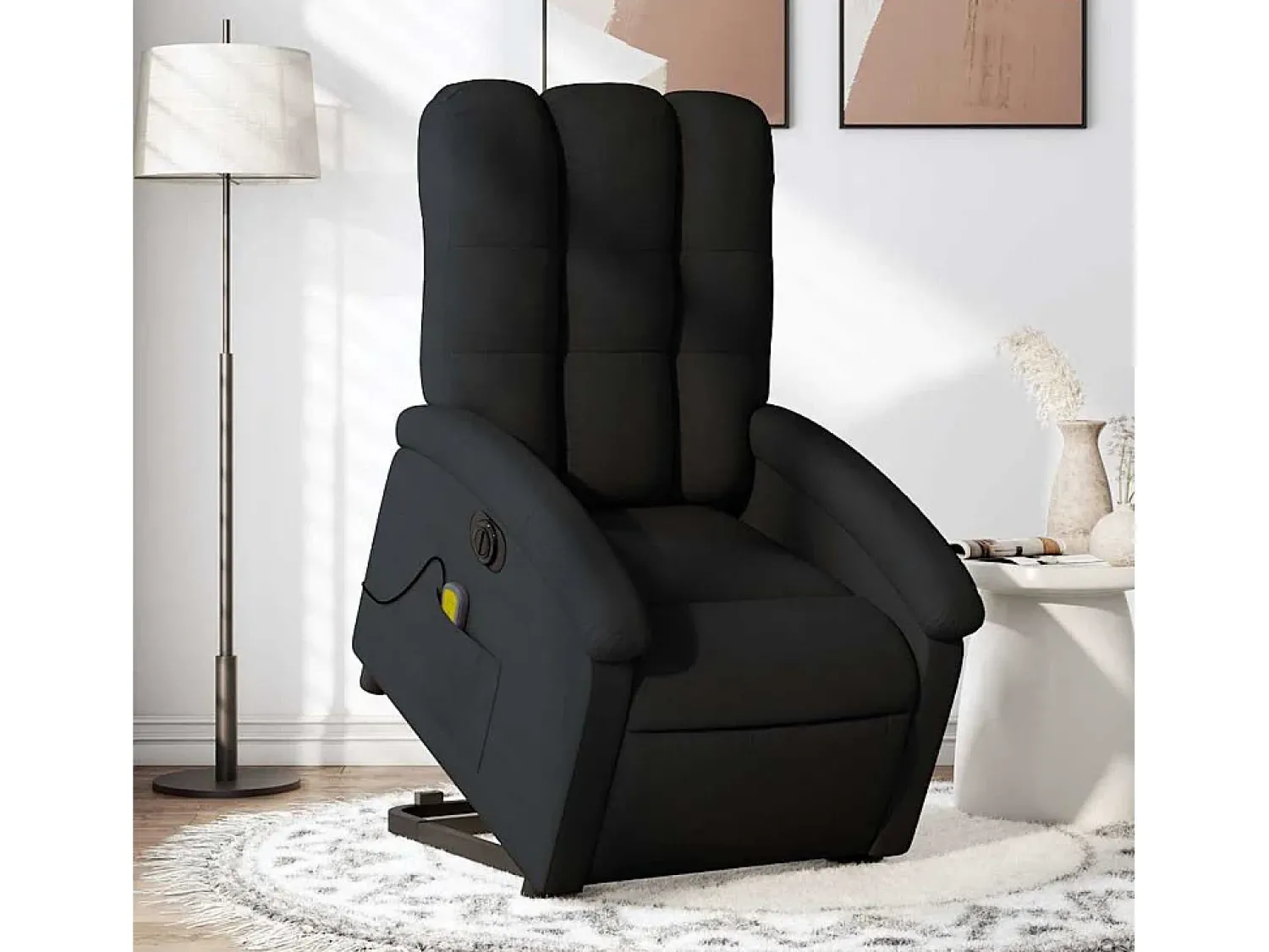 Poltrona elétrica elevatória massagens tecido SHL925362^ Poltrona