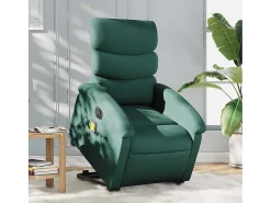Poltrona* Poltrona elétrica elevatória massagens tecido verde-escuro SHL686473 Verde pinho