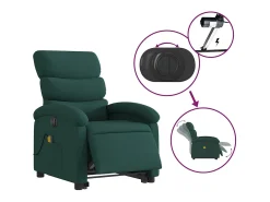 Poltrona* Poltrona elétrica elevatória massagens tecido verde-escuro SHL686473 Verde pinho