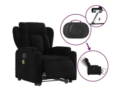 Poltrona elétrica elevatória massagens tecido SHL908497^ Poltrona