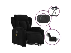 Poltrona elétrica elevatória massagens tecido SHL908497^ Poltrona
