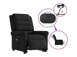 Poltrona| Poltrona elétrica elevatória massagens tecido SHL248477 Preto