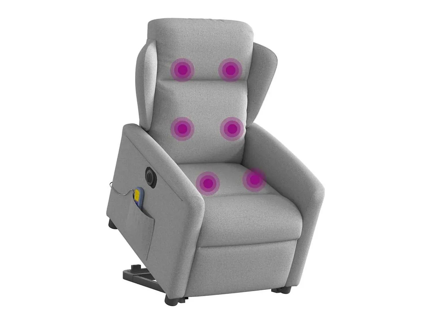 Poltrona* Poltrona elétrica elevatória massagens tecido -nublado SHL344271 Cinzento