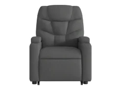 Poltrona elétrica elevatória massagens tecido cinzento-escuro SHL927994^ Poltrona