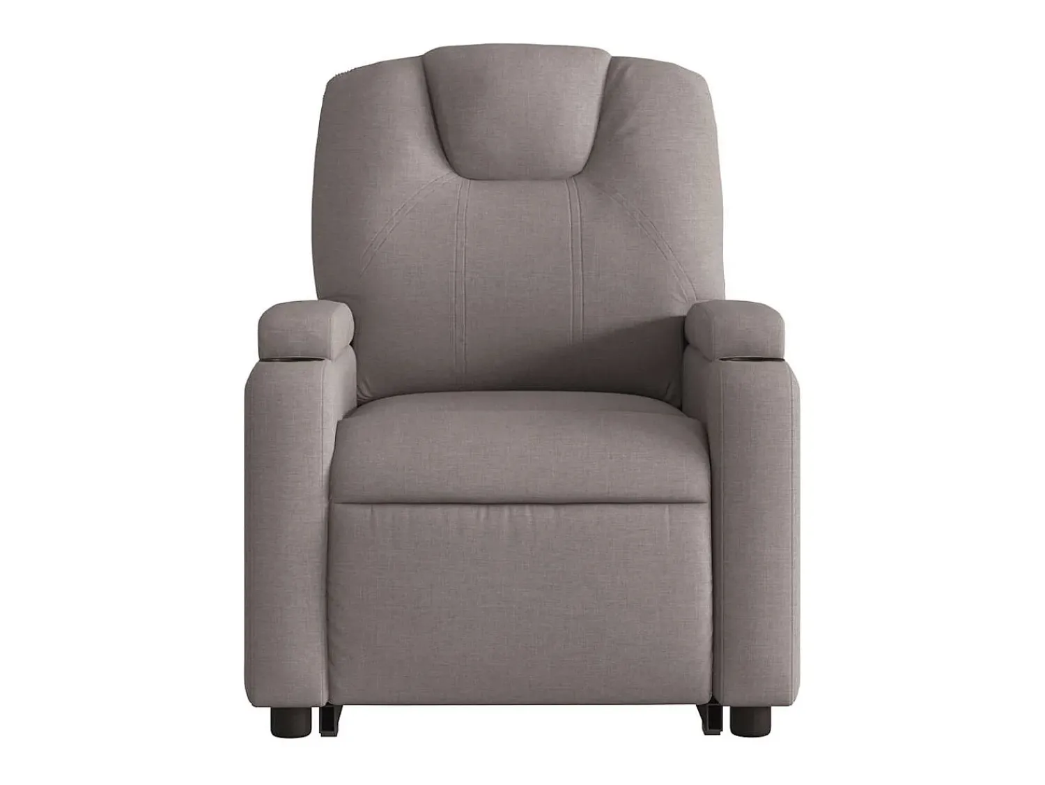 Poltrona elétrica elevatória massagens tecido cinza-acastanhado SHL624390^ Poltrona