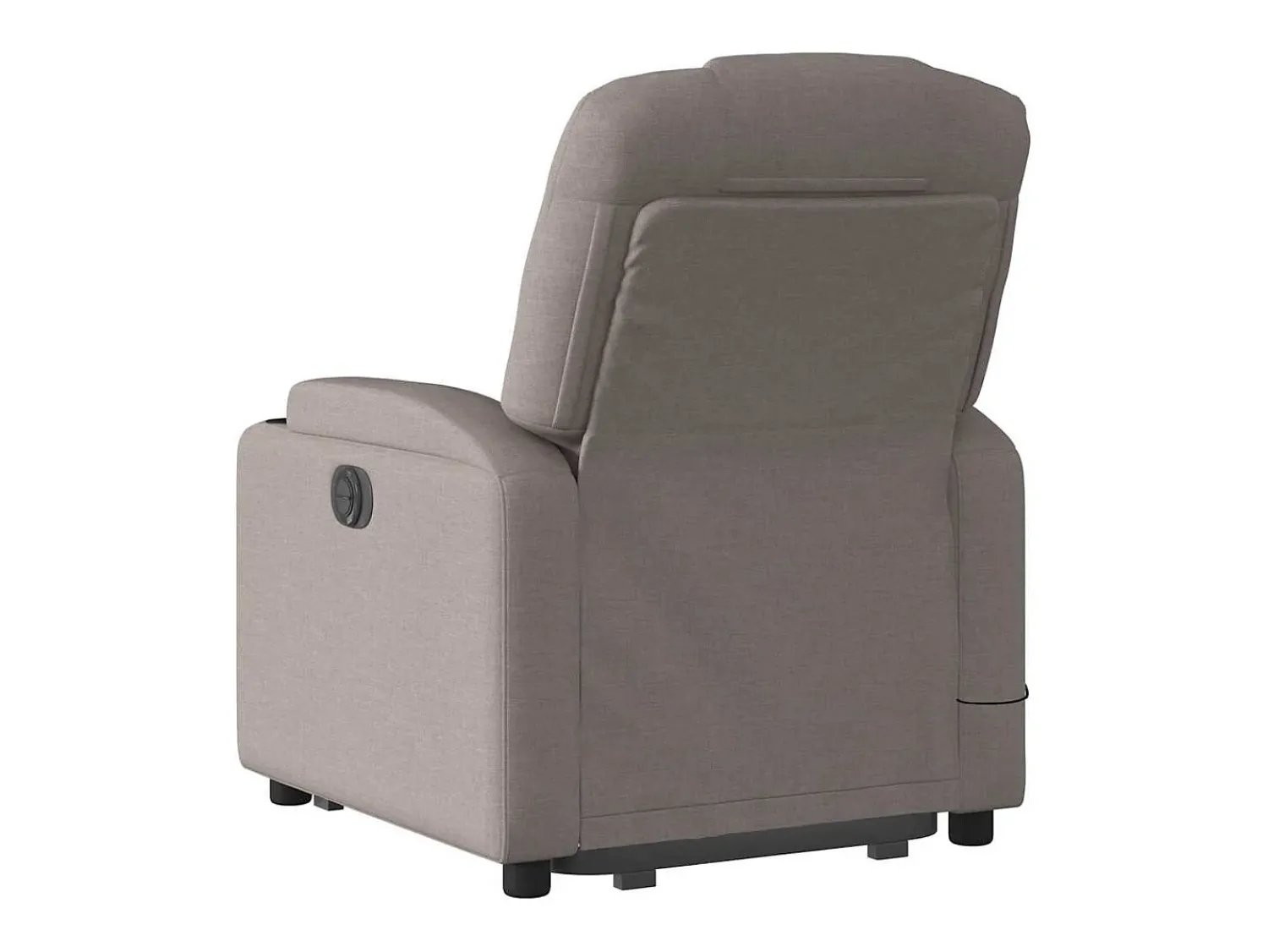 Poltrona elétrica elevatória massagens tecido cinza-acastanhado SHL624390^ Poltrona