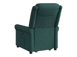 Hot Poltrona elétrica elevatória massagens tecido verde-escuro SHL944228 Verde pinho