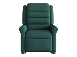 Hot Poltrona elétrica elevatória massagens tecido verde-escuro SHL944228 Verde pinho