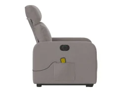 Poltrona| Poltrona elétrica elevatória massagens tecido cinza-acastanhado SHL351508 Taupe