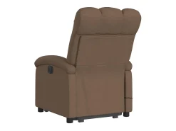 Hot Poltrona elétrica elevatória massagens tecido SHL291593 Castanho