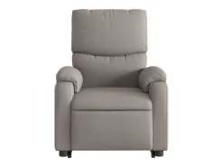 Online Poltrona elétrica elevatória massagens tecido cinza-acastanhado SHL694904 Taupe