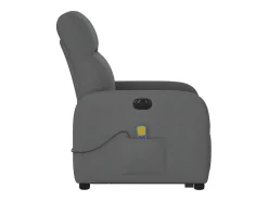 Poltrona* Poltrona elétrica elevatória massagens tecido cinzento-escuro SHL907029 Cinza antracite