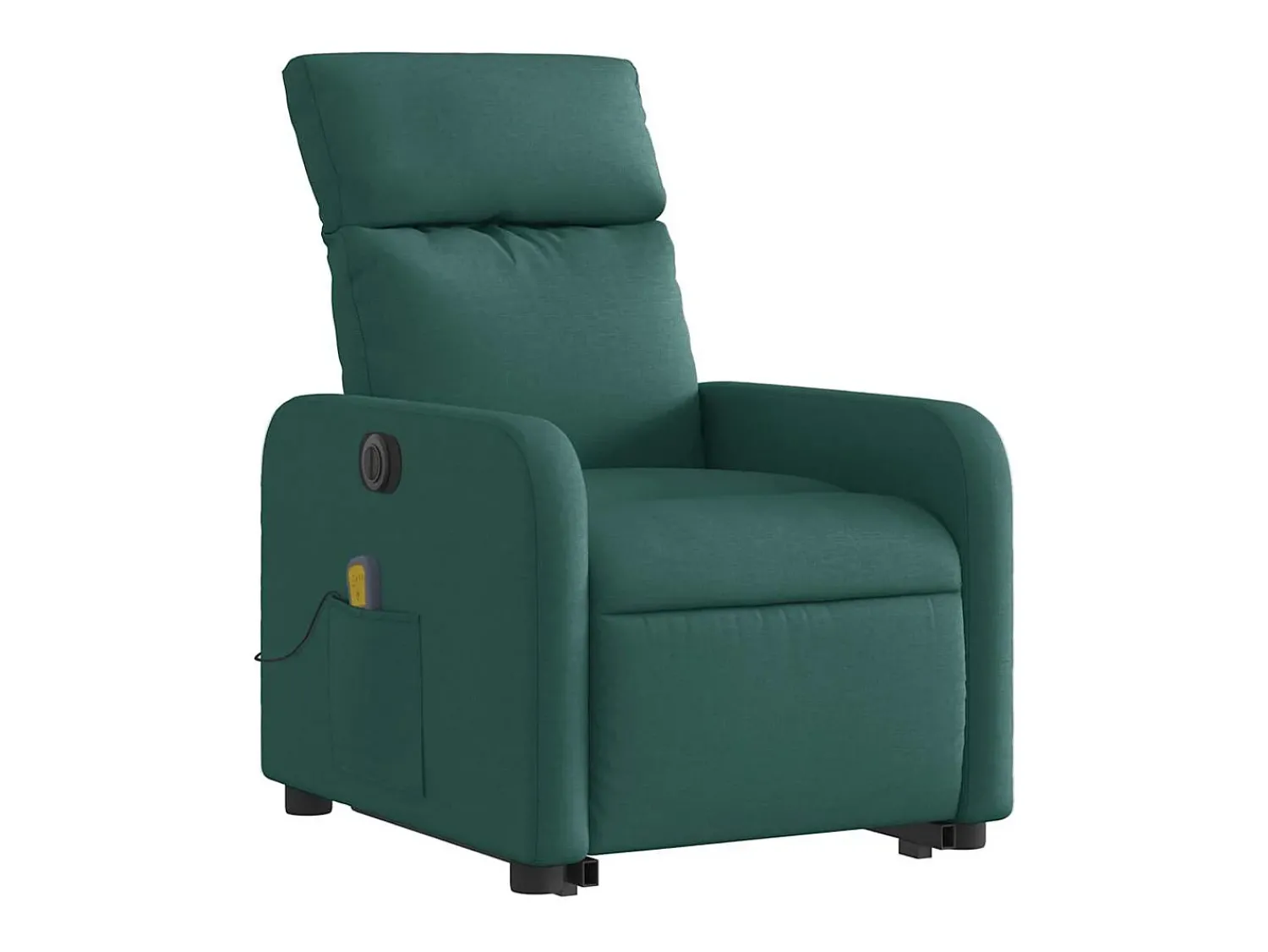 Poltrona elétrica elevatória massagens tecido verde-escuro SHL633421 Verde pinho