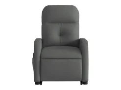 Poltrona elétrica elevatória massagens tecido cinzento-escuro SHL706744^ Poltrona