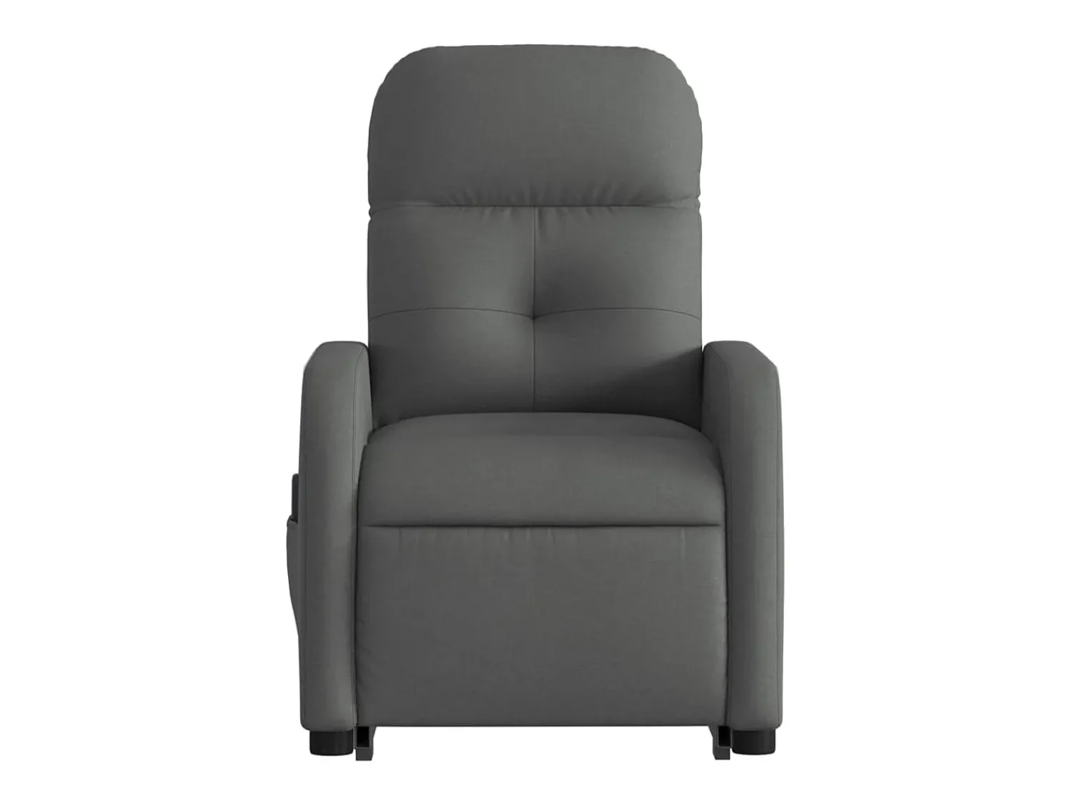 Poltrona elétrica elevatória massagens tecido cinzento-escuro SHL706744^ Poltrona