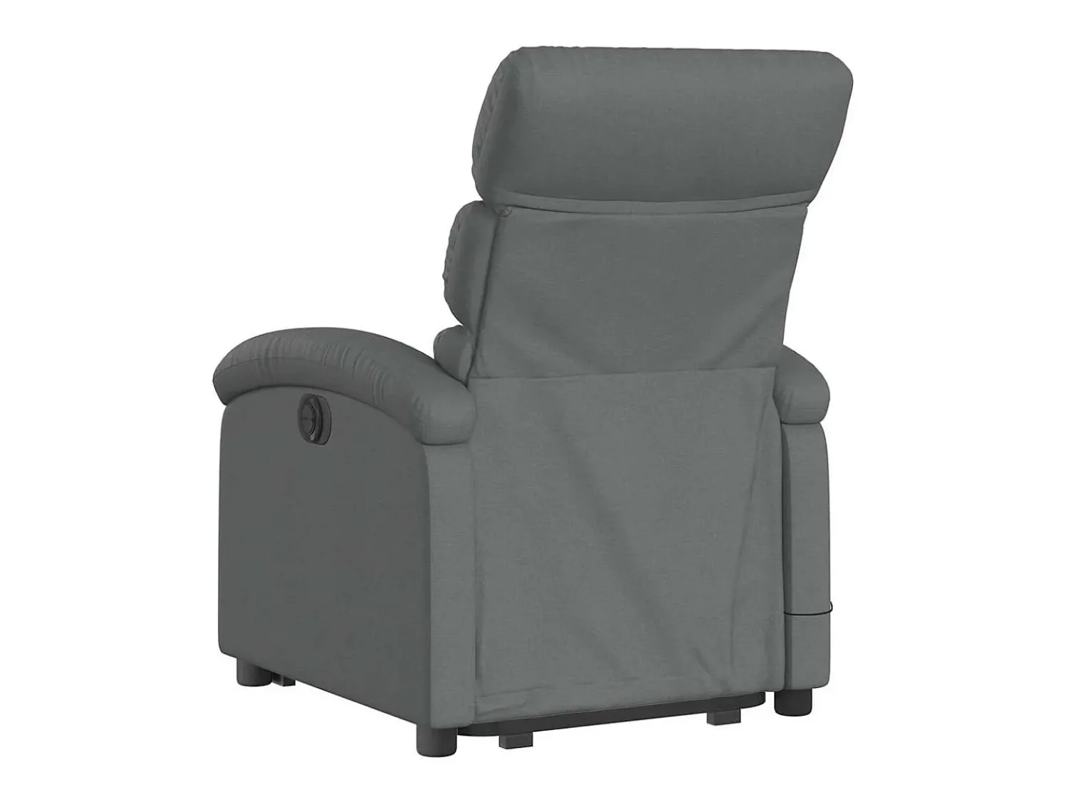 Best Poltrona elétrica elevatória massagens tecido cinzento-escuro SHL98527 Cinza antracite