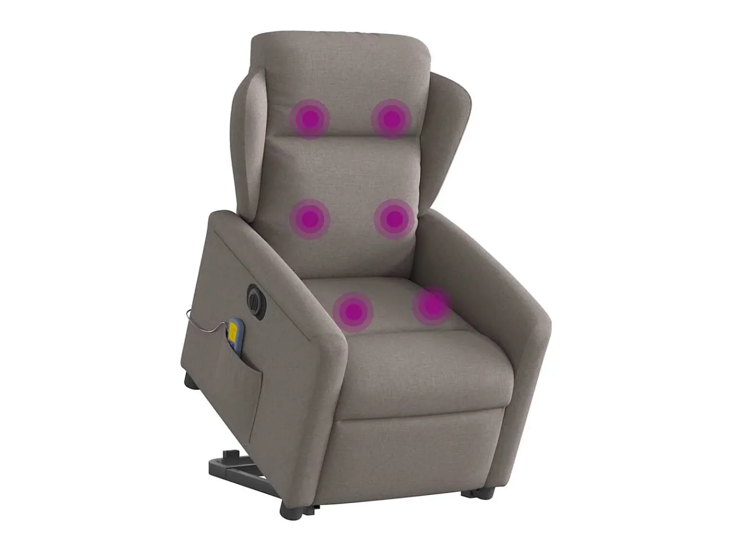 Poltrona* Poltrona elétrica elevatória massagens tecido cinza-acastanhado SHL113899 Taupe