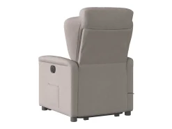 Poltrona* Poltrona elétrica elevatória massagens tecido cinza-acastanhado SHL113899 Taupe
