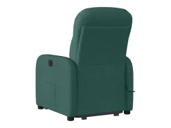 Sale vidaxl Poltrona elétrica elevatória massagens tecido -escuro Verde