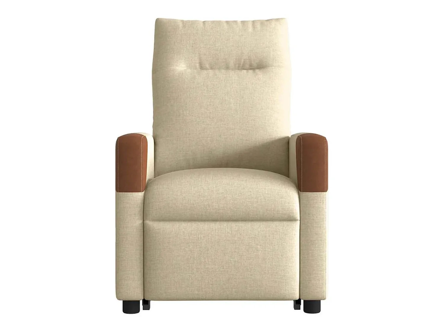 Poltrona* Poltrona elétrica elevatória massagens tecido SHL157180 Creme