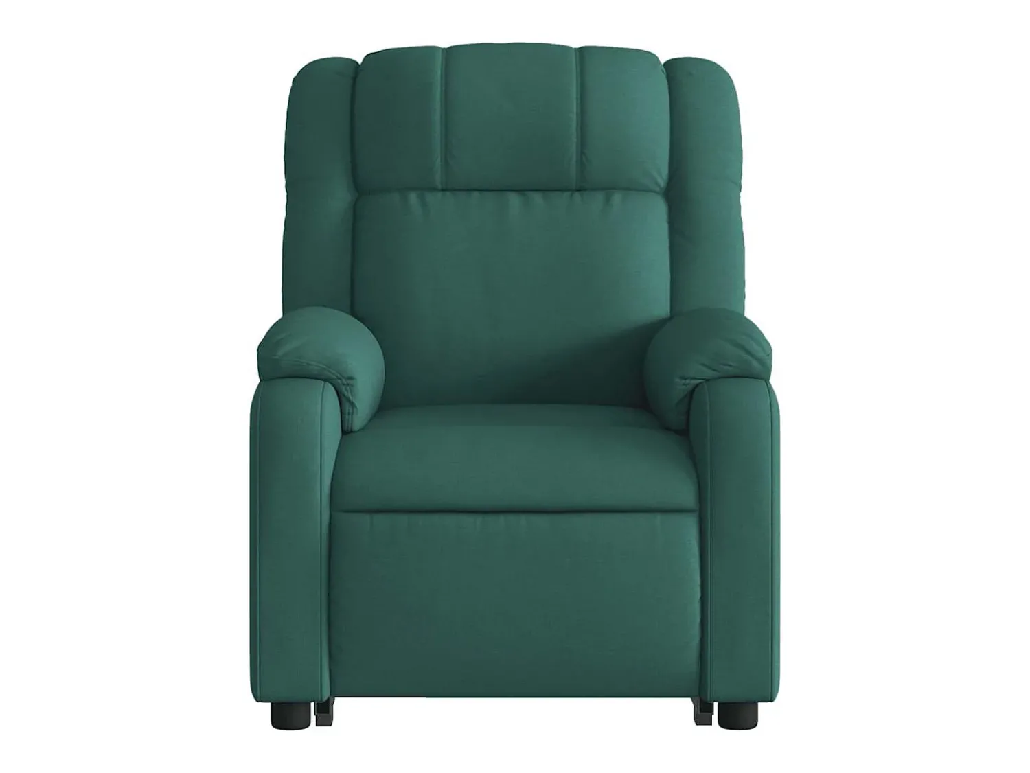 Poltrona elétrica elevatória massagens tecido verde-escuro SHL399391^ Poltrona