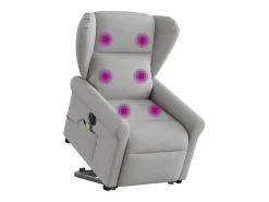 Poltrona* Poltrona elétrica elevatória massagens tecido -nublado SHL567497 Cinzento