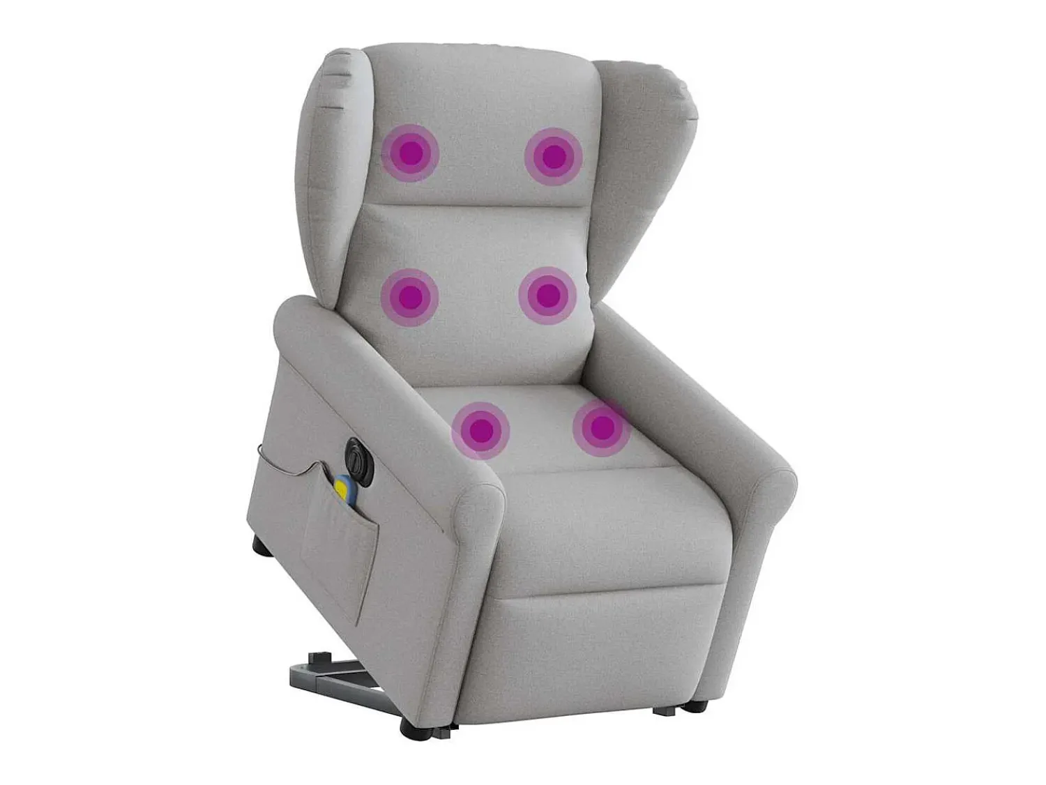 Poltrona* Poltrona elétrica elevatória massagens tecido -nublado SHL567497 Cinzento