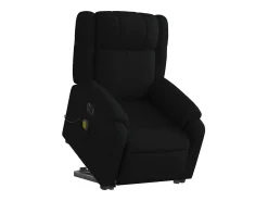 Discount Poltrona elétrica elevatória massagens tecido SHL416886 Preto